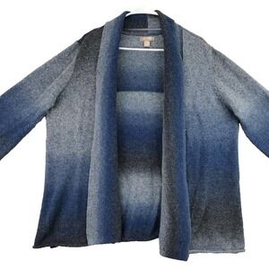 White Stag‎ Womens Cardigan Sweater XL XLarge 16 18 Blue Ombre Open Front Knit
